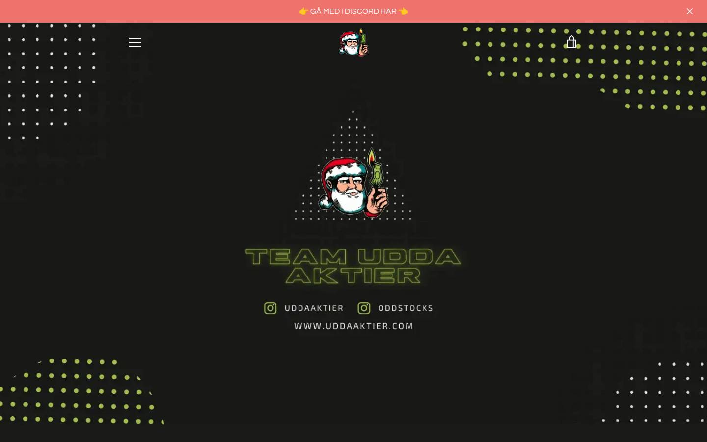 Uddaaktier homepage screenshot