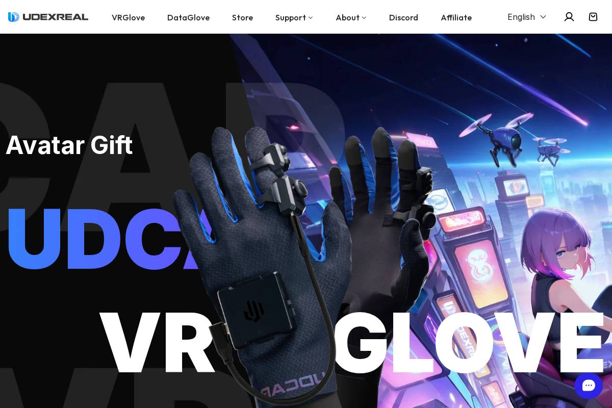 Udexreal homepage screenshot