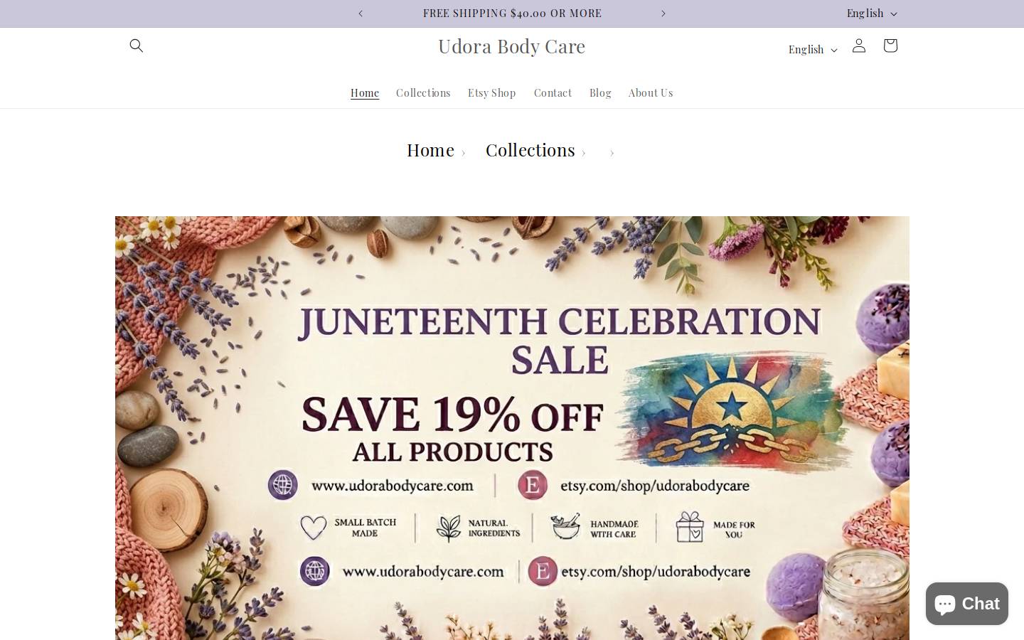 udorabodycare.com homepage screenshot