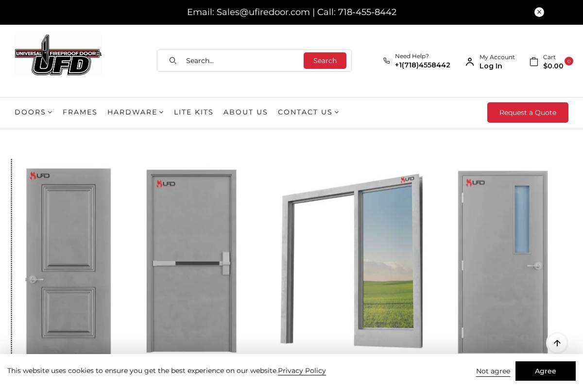 ufdoors.com homepage screenshot