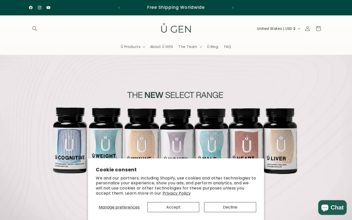 ugenwellness.com homepage screenshot