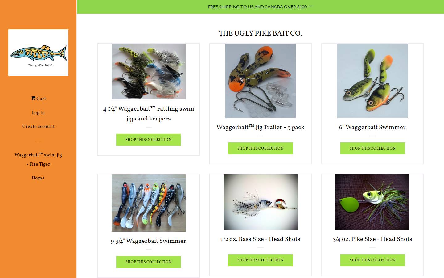 uglypikebaits.com homepage screenshot