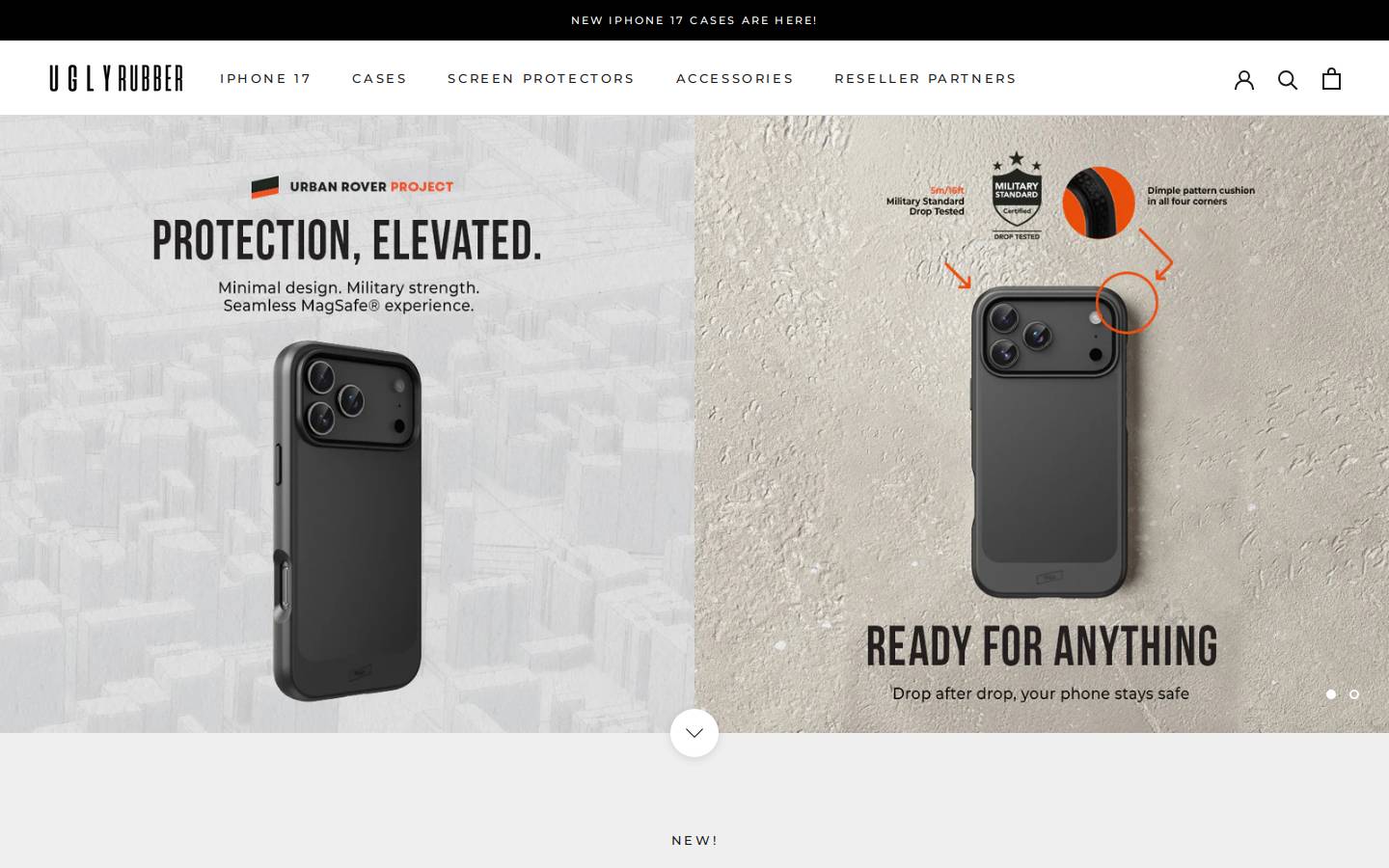 uglyrubber.com.au homepage screenshot