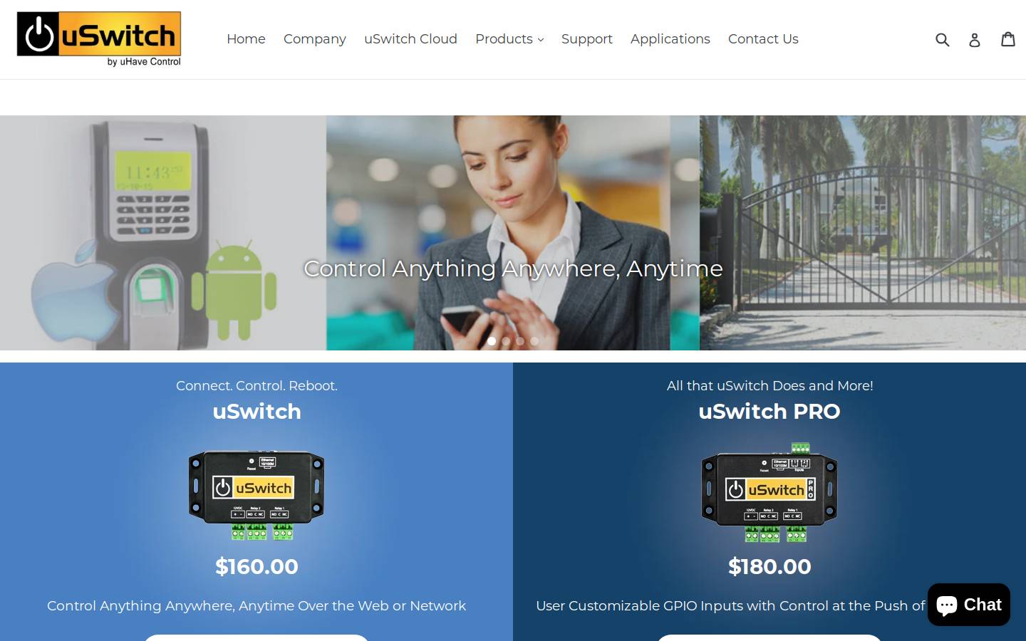 uhavecontrol.com homepage screenshot