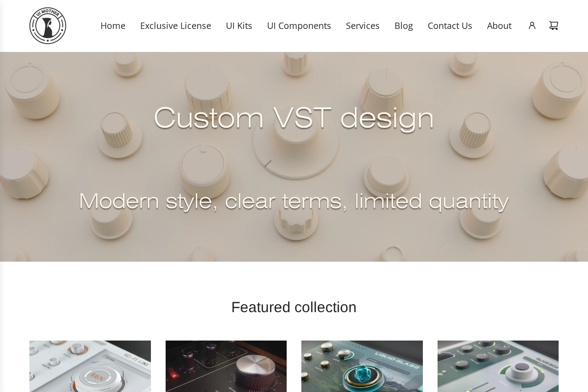 UI Mother homepage screenshot
