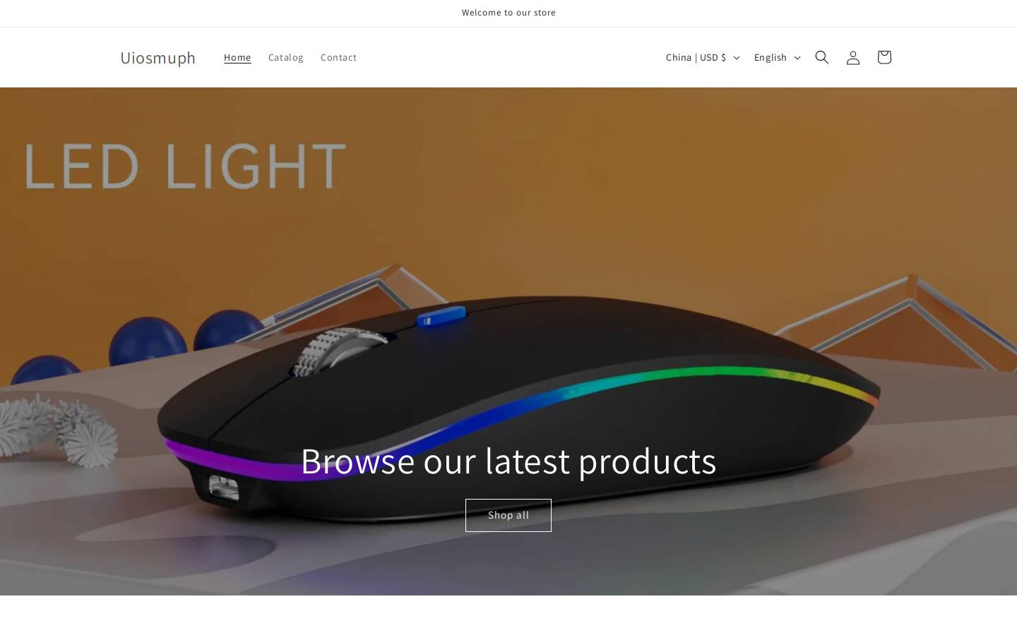 uiosmuph.com homepage screenshot