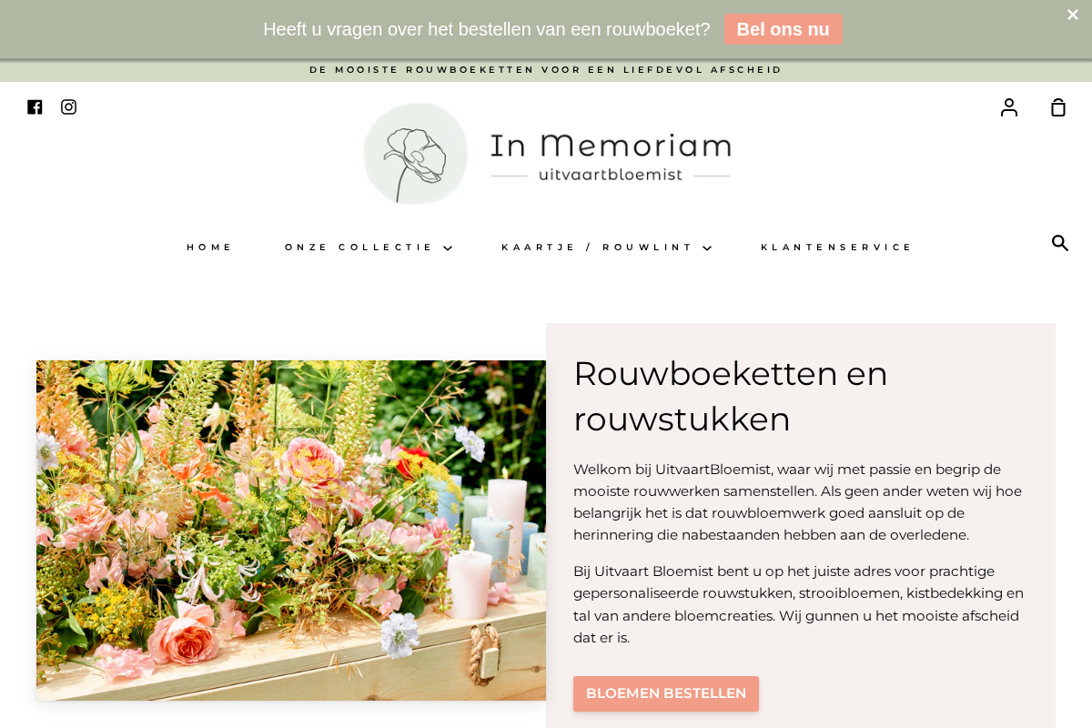Uitvaart Bloemist homepage screenshot