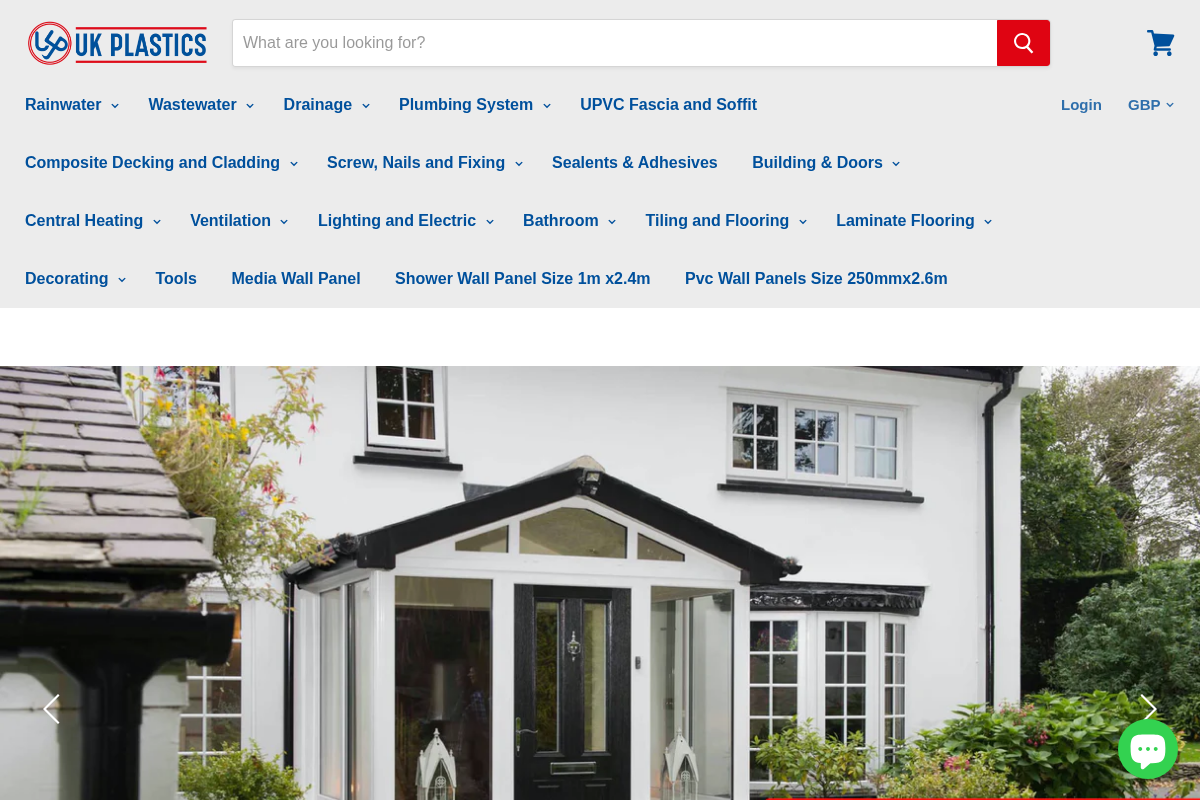 Uk Plastics homepage screenshot