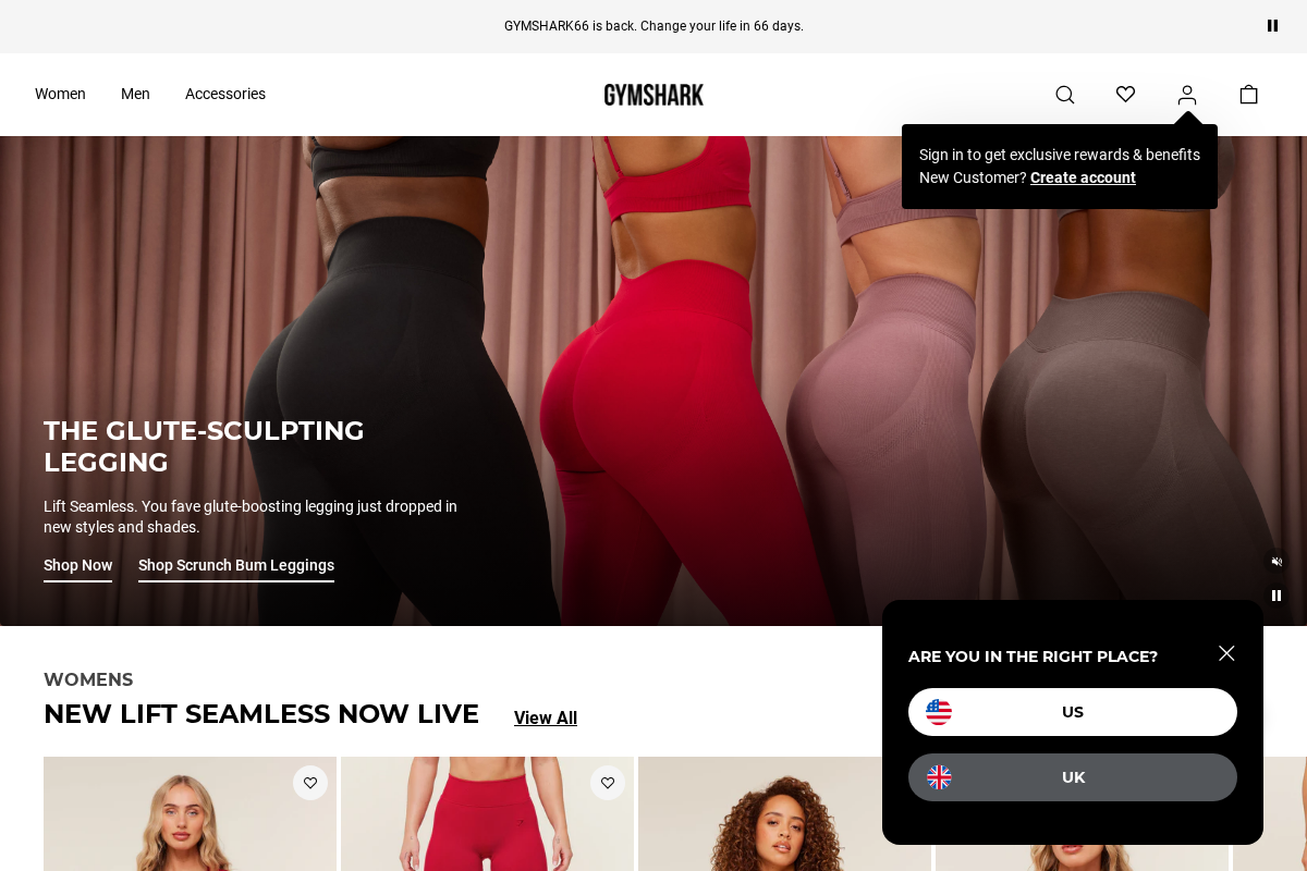 uk.checkout.gymshark.com homepage screenshot