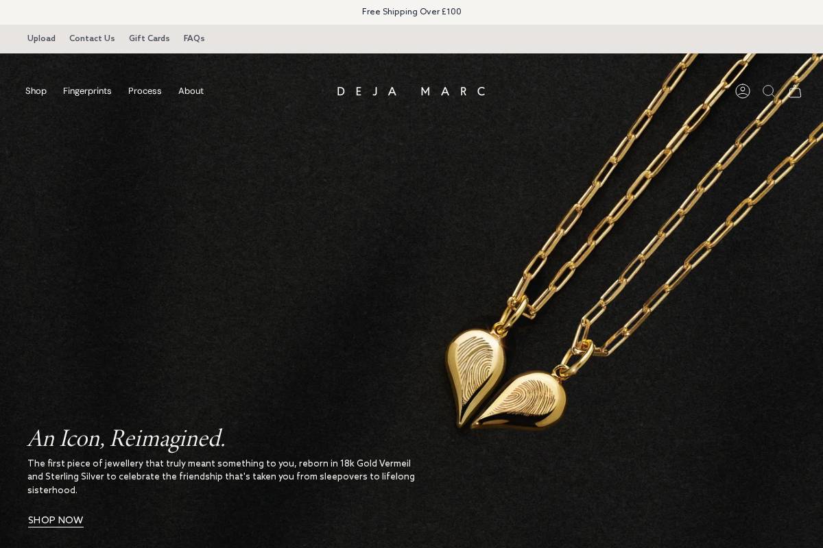 uk.dejamarc.com homepage screenshot