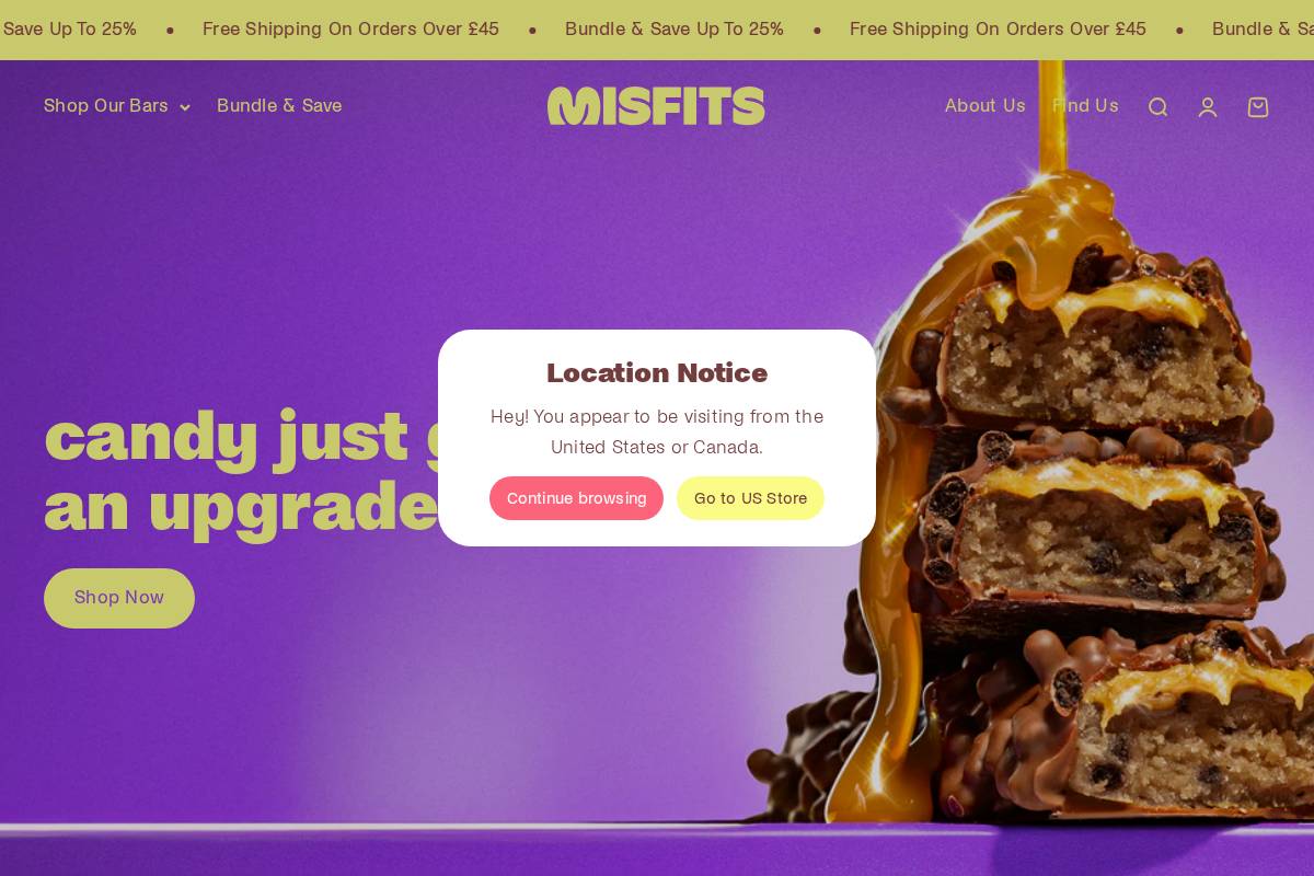 uk.eatmisfits.com homepage screenshot