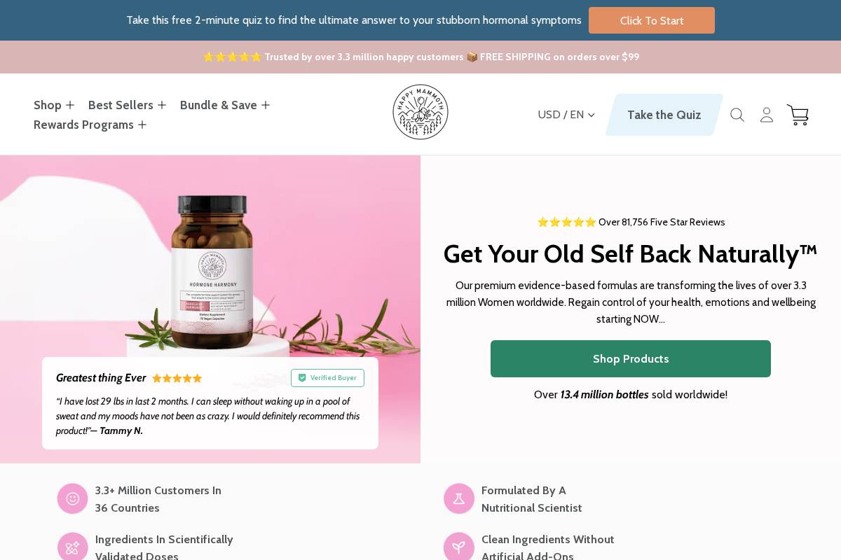 Uk Happymammoth homepage screenshot