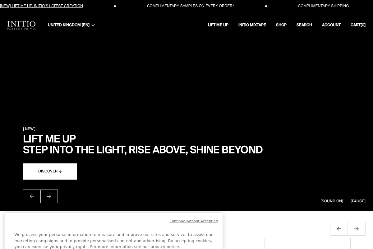 Uk Initioparfums homepage screenshot