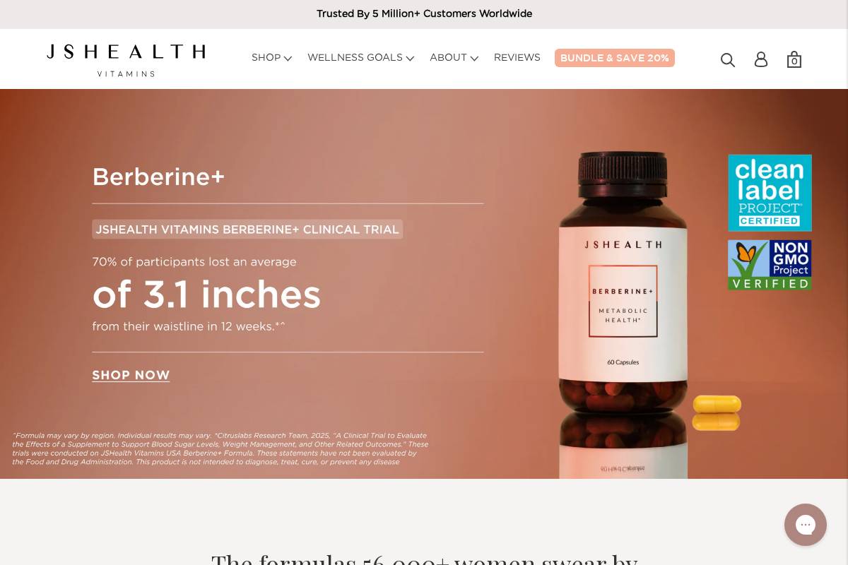 uk.jshealthvitamins.com homepage screenshot