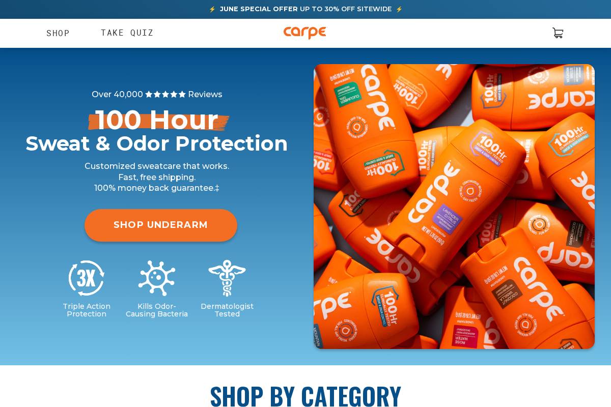 Uk Mycarpe homepage screenshot