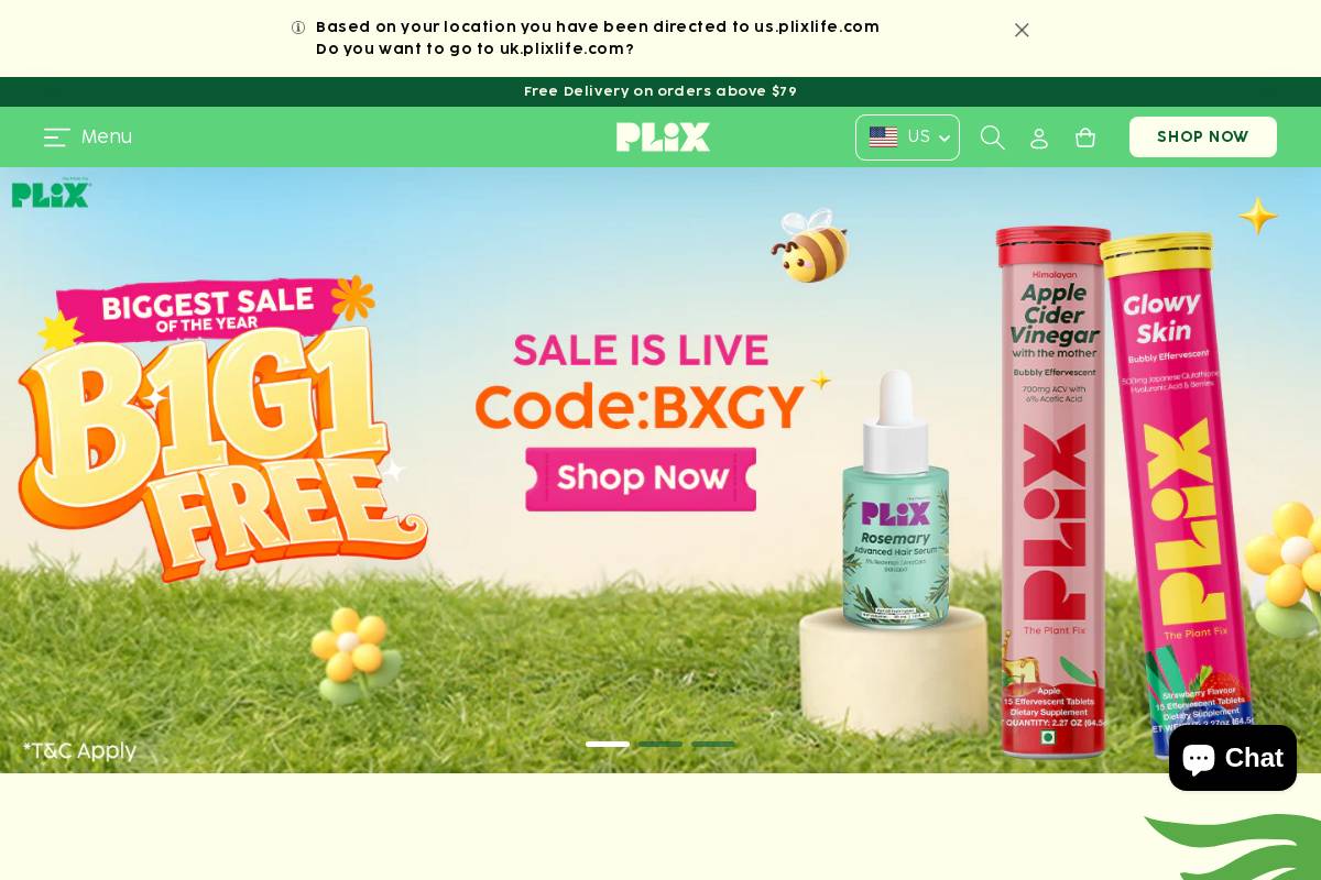 uk.plixlife.com homepage screenshot