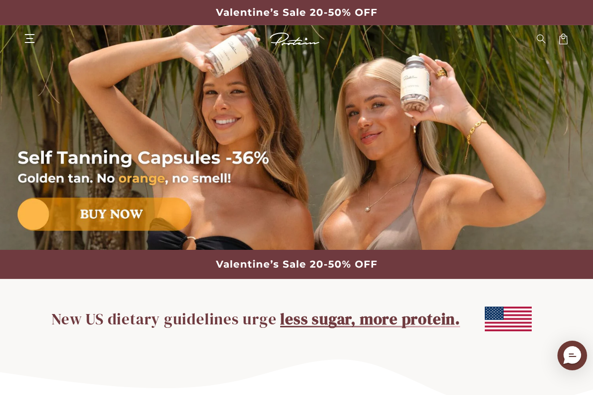 Protein.com homepage screenshot