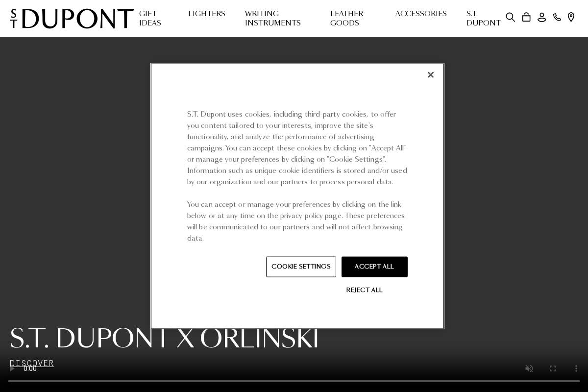 Uk St Dupont homepage screenshot