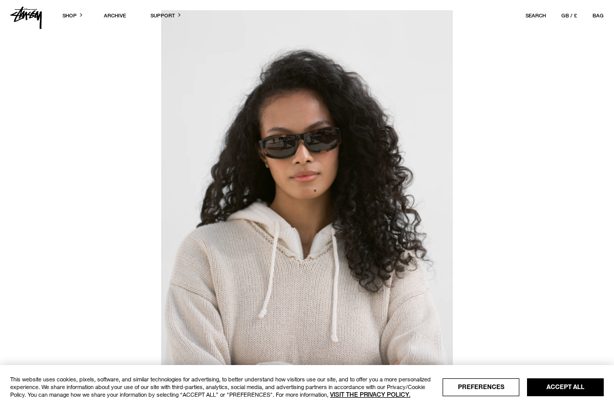 Uk Stussy homepage screenshot