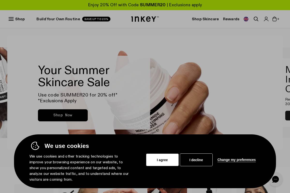Uk Theinkeylist homepage screenshot
