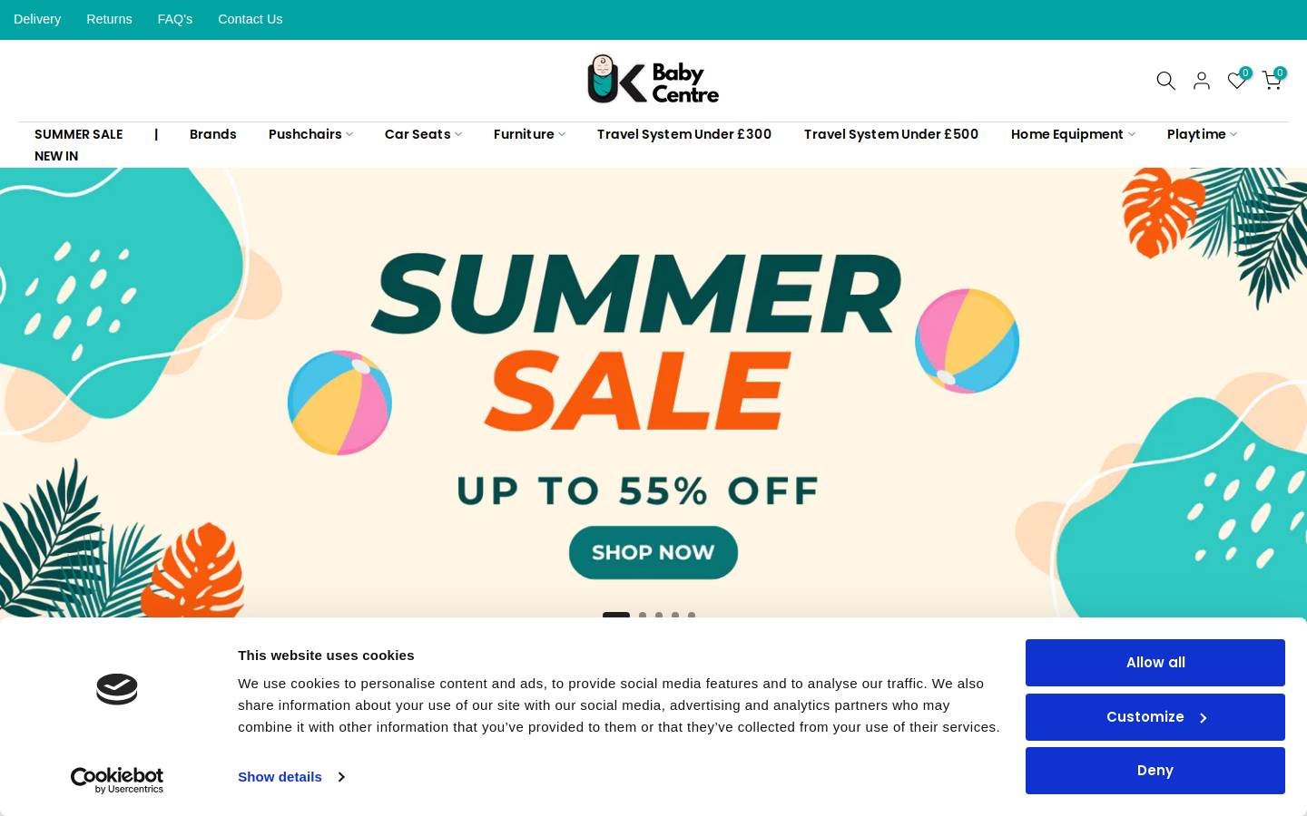 UK Baby Centre homepage screenshot