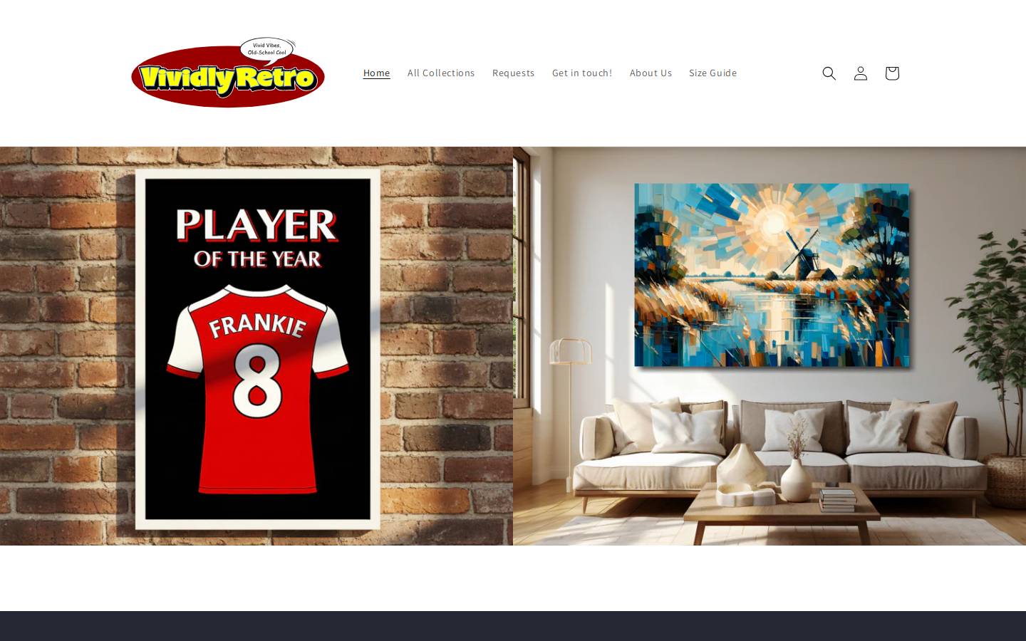 ukcanvas.com homepage screenshot