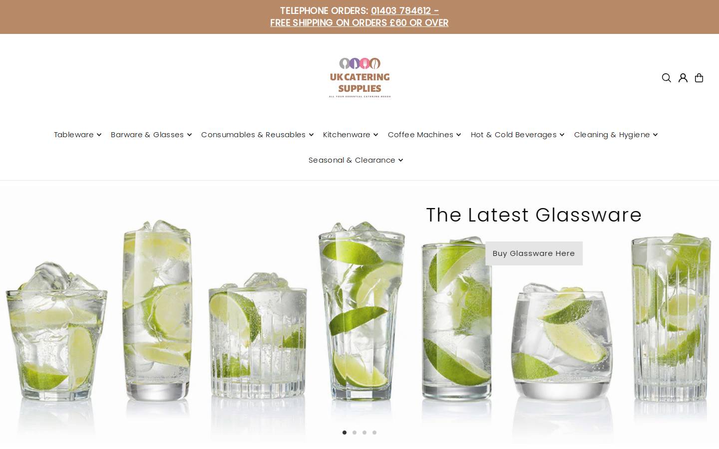 ukcateringsupplies.co.uk homepage screenshot