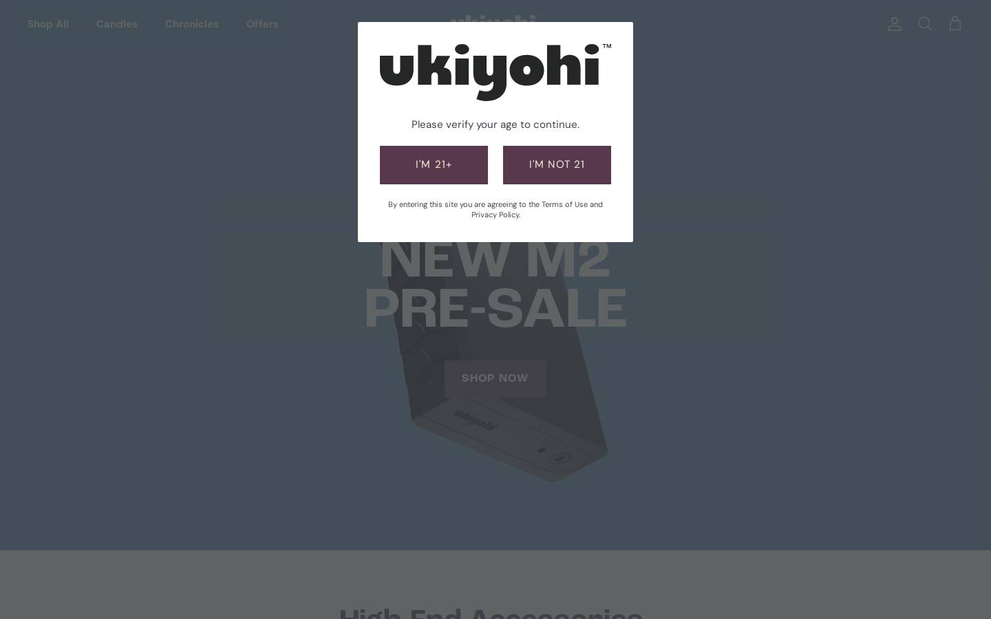 ukiyohi.com homepage screenshot
