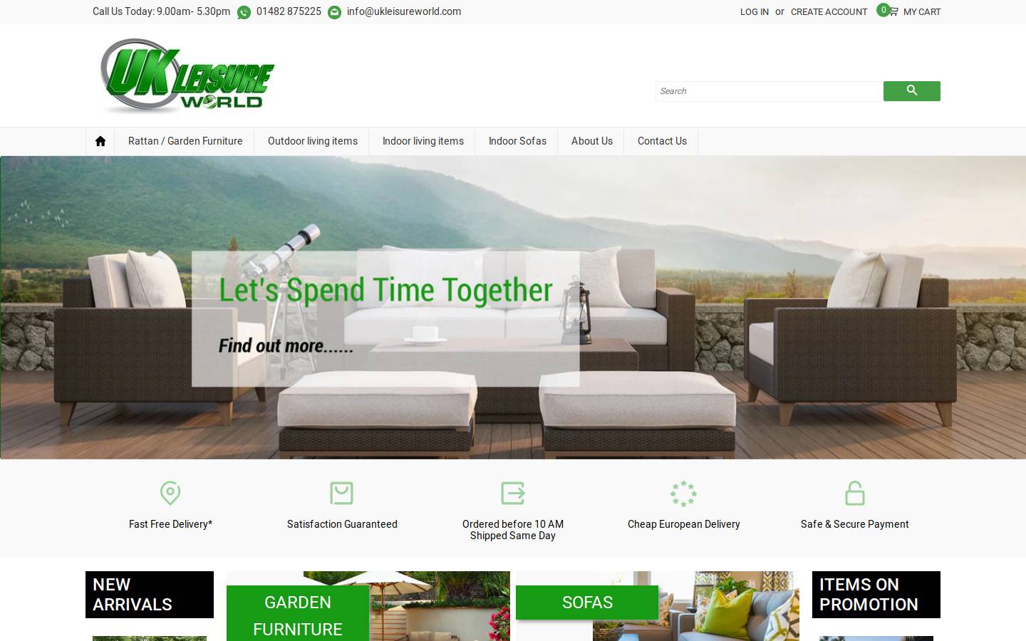 Ukleisureworld homepage screenshot