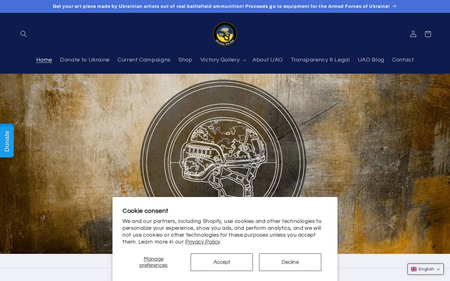 ukraineaidops.org homepage screenshot