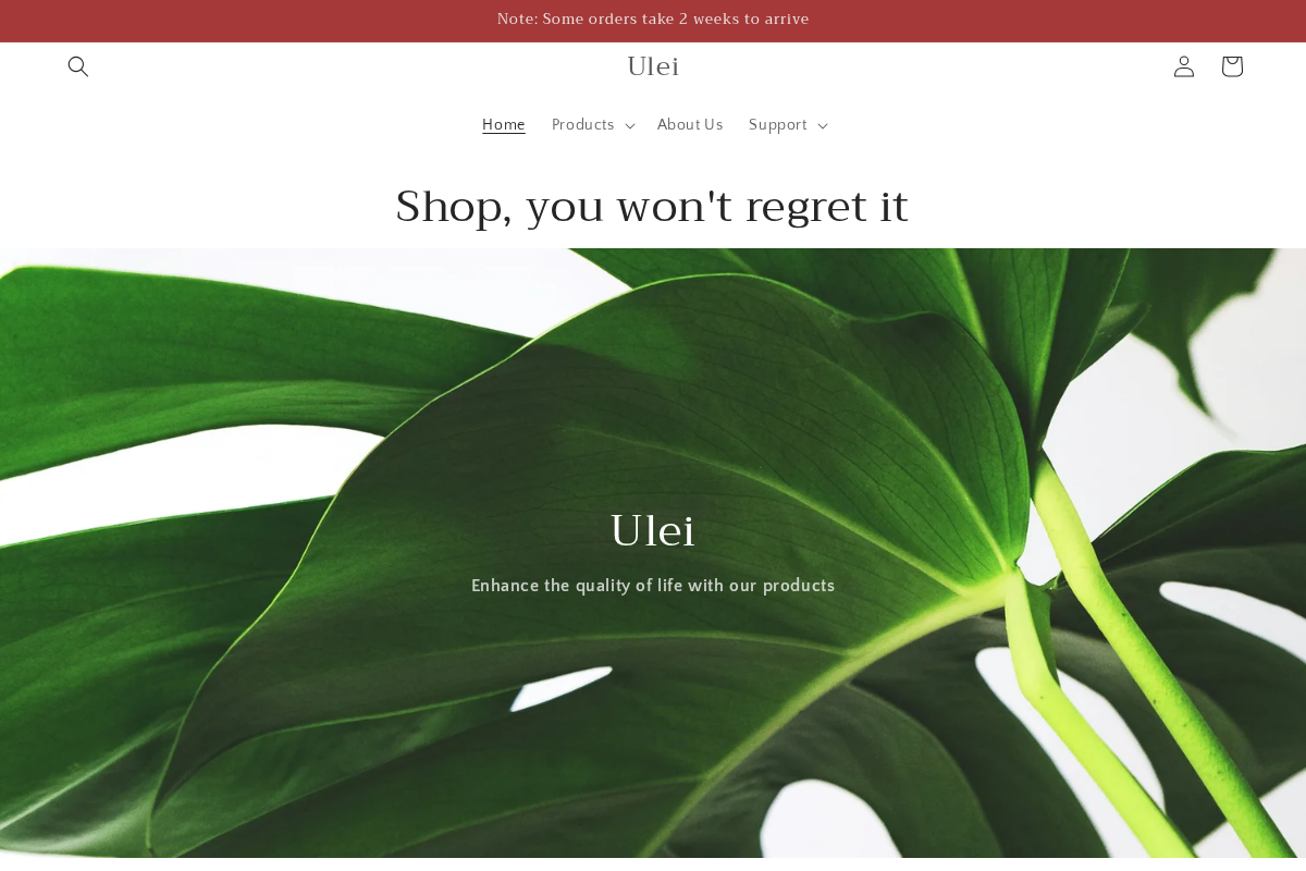 Ulei homepage screenshot