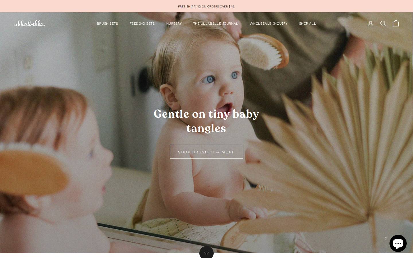 ullabelle.com homepage screenshot