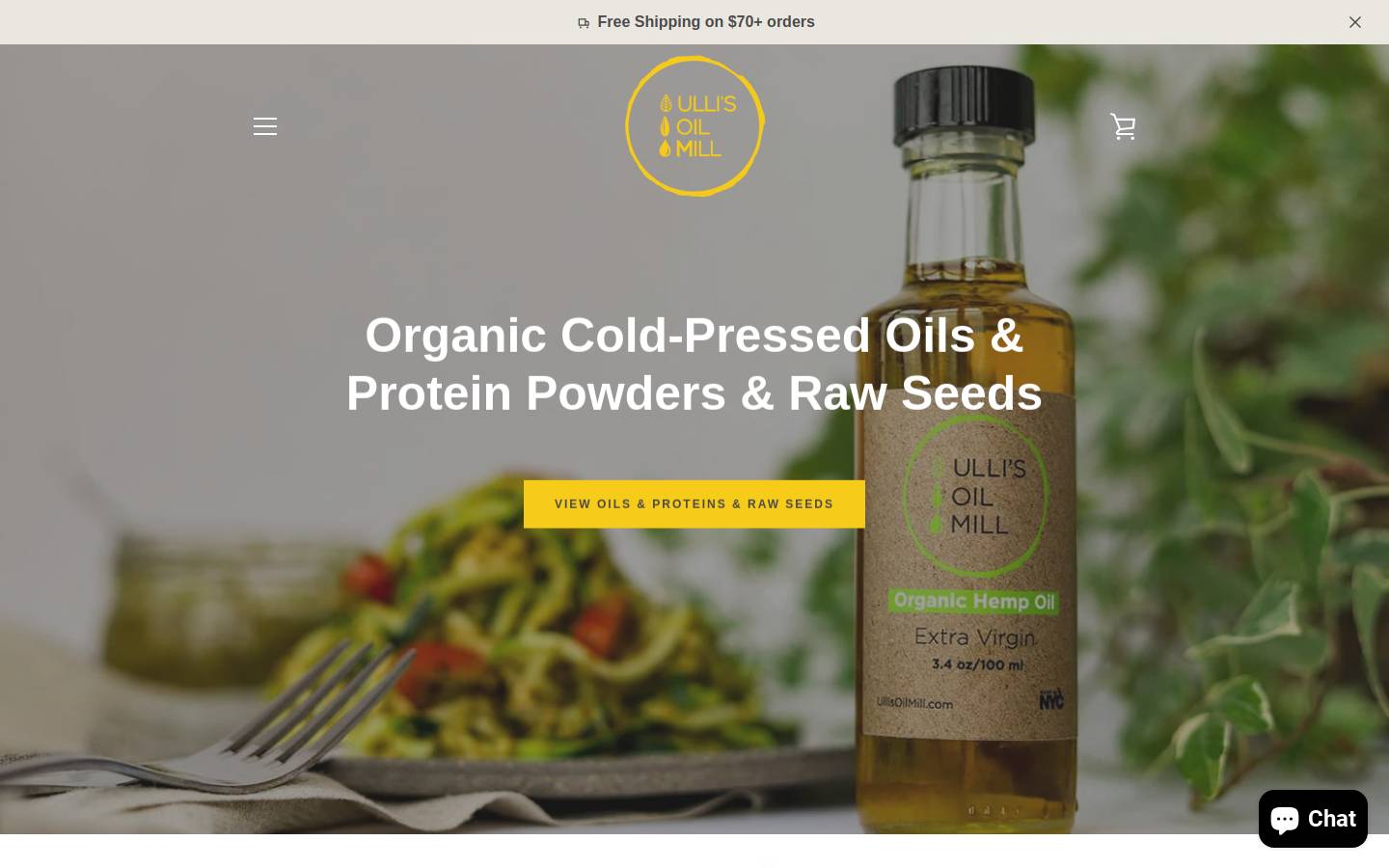 ullisoilmill.com homepage screenshot