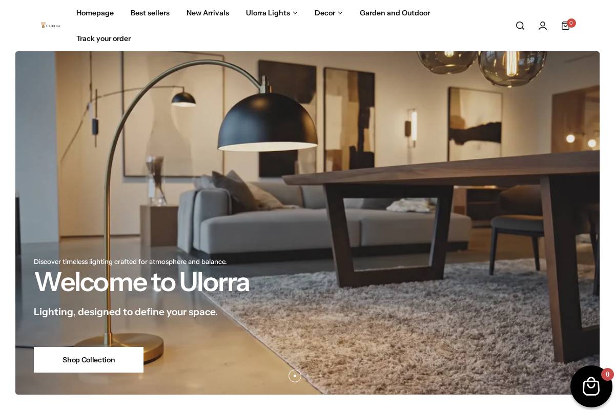 Ulorra homepage screenshot
