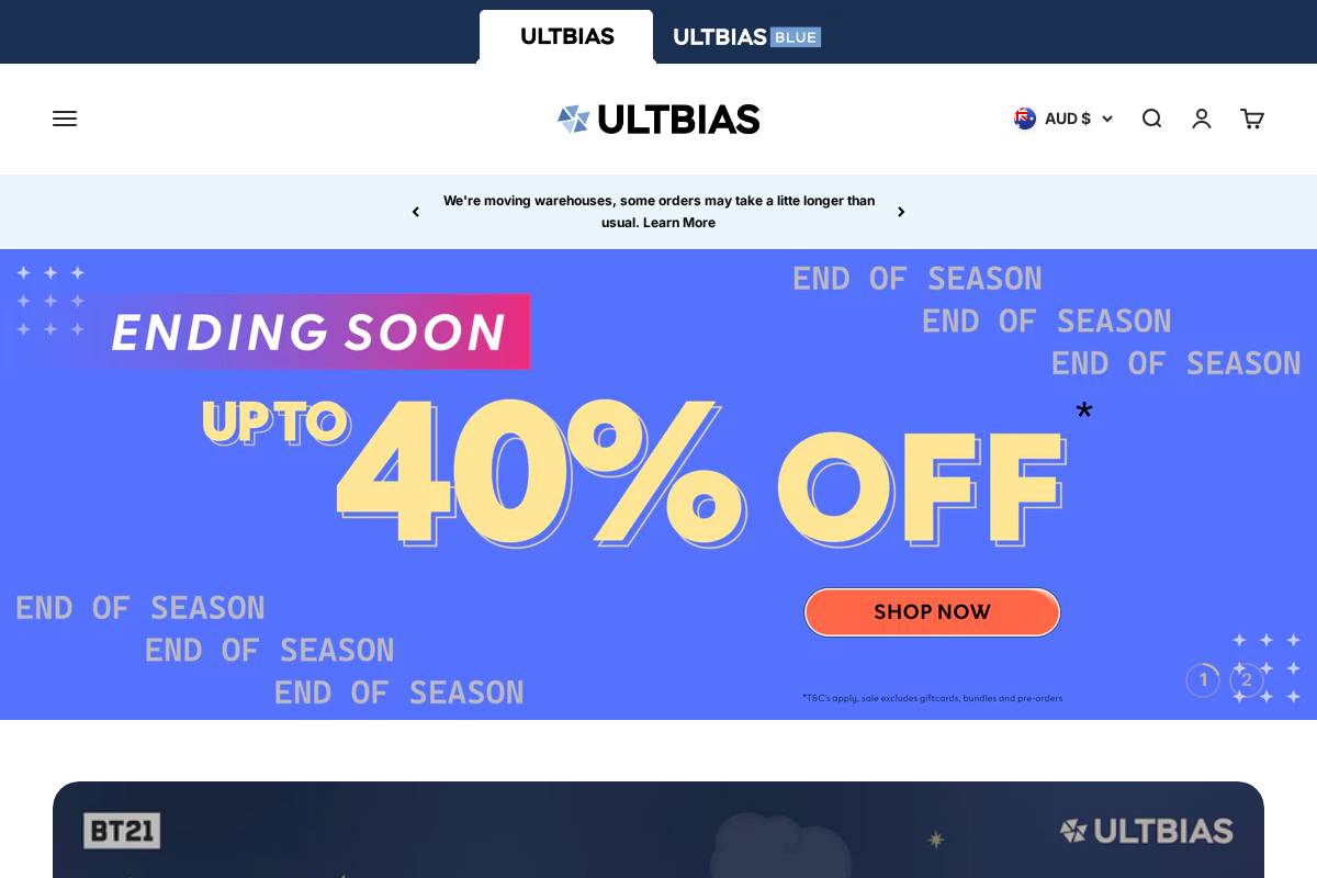 ultbias.com homepage screenshot