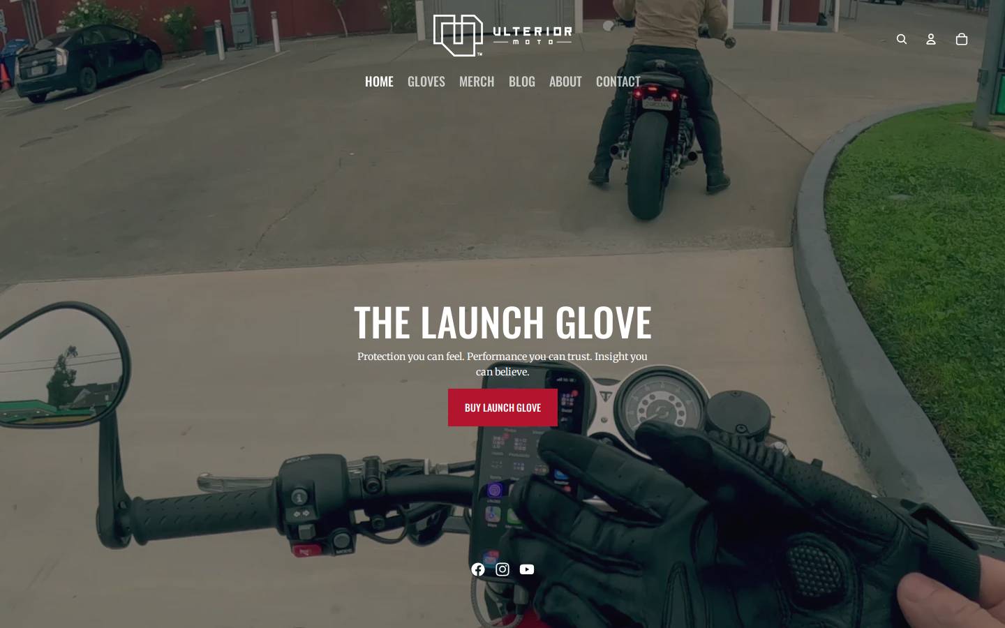 ulteriormoto.com homepage screenshot