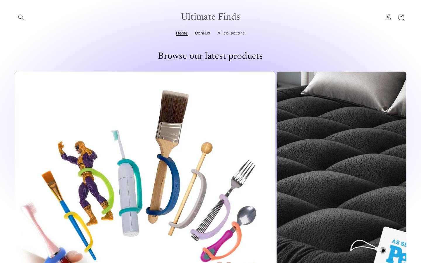 ultimatefinds.com homepage screenshot