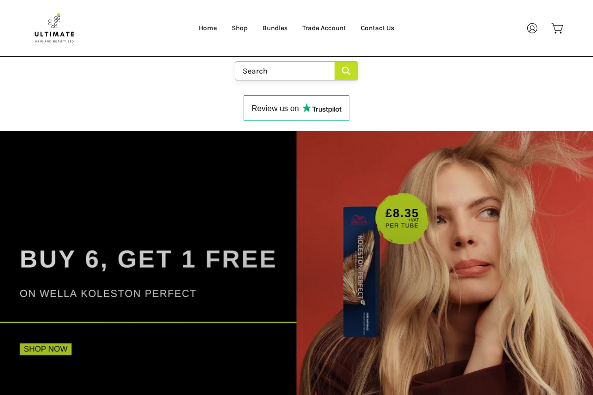 Ultimate Hair:Beauty homepage screenshot