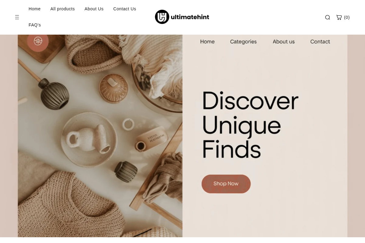 ultimatehint.com homepage screenshot