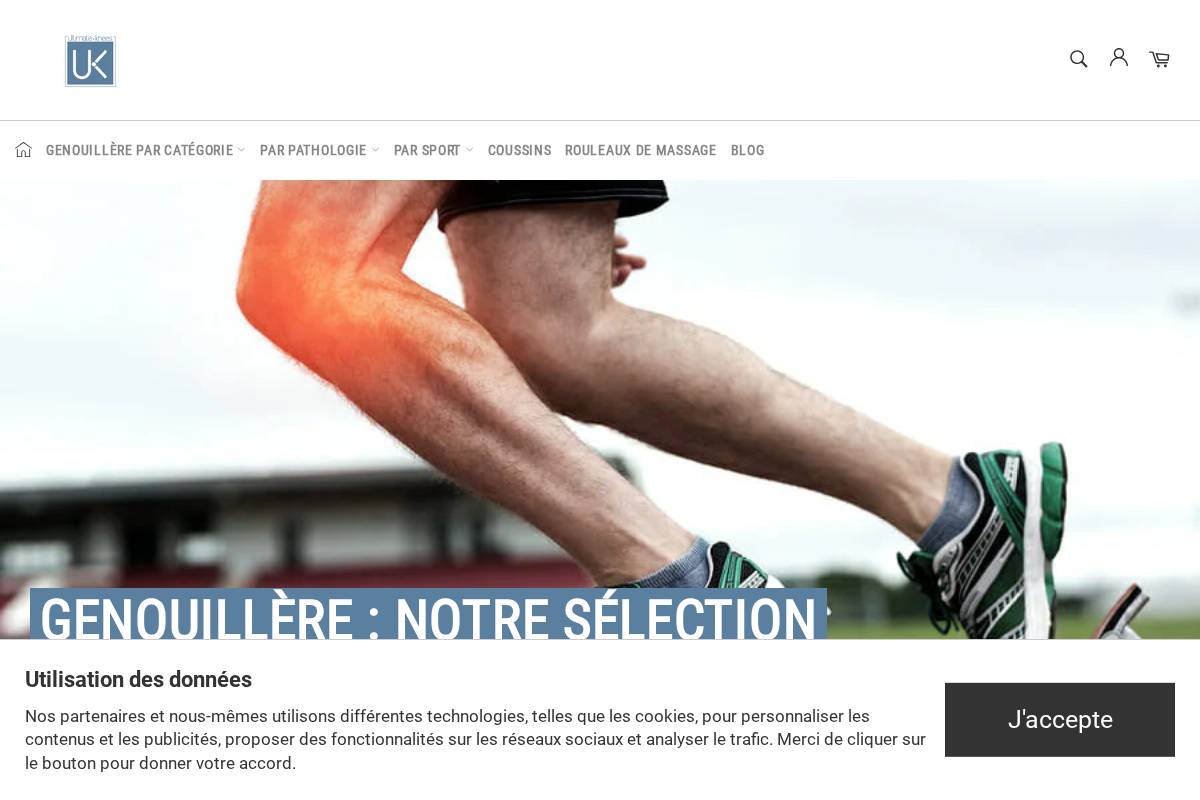 ultimateknees.com homepage screenshot