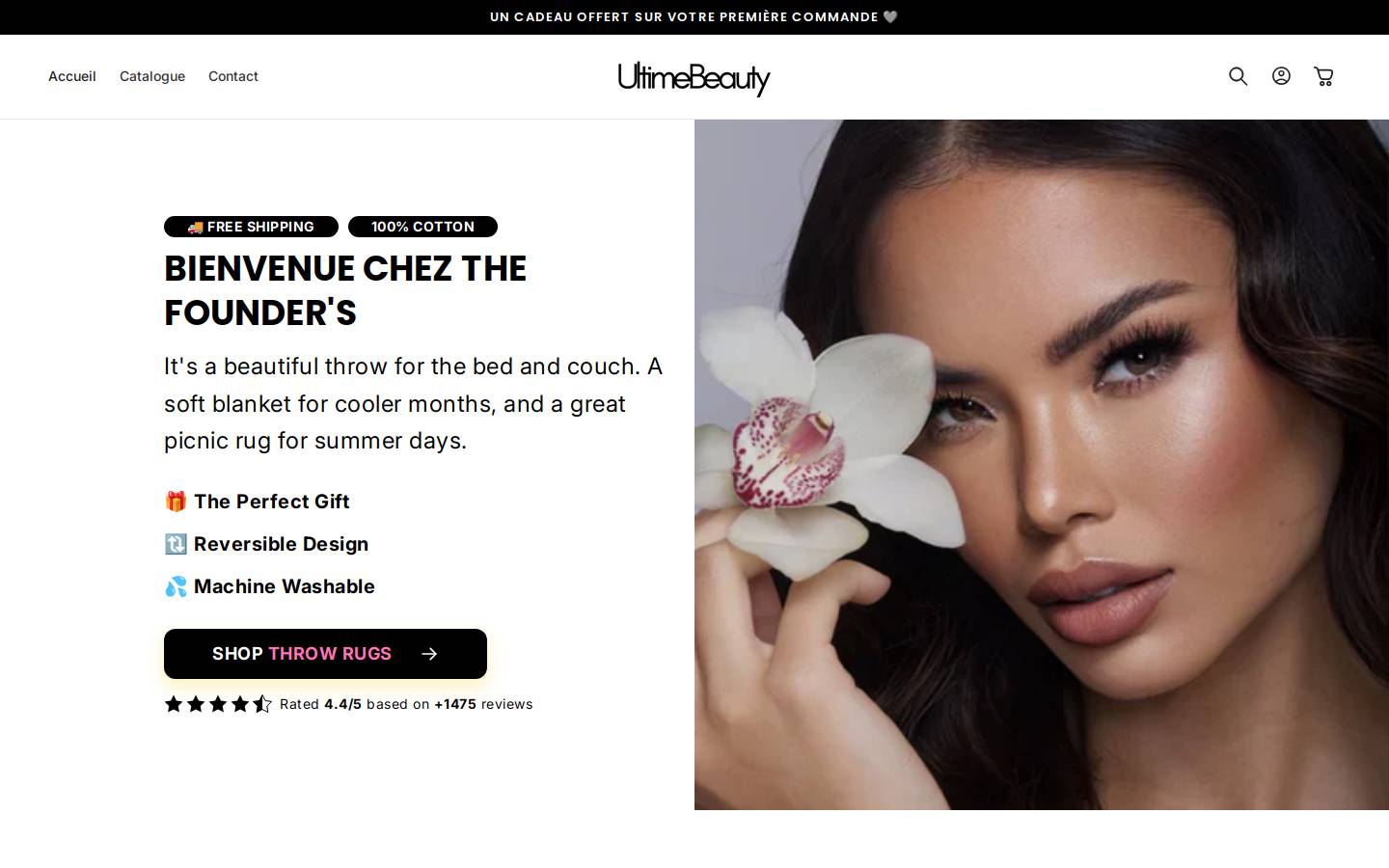 ultimebeauty.com homepage screenshot