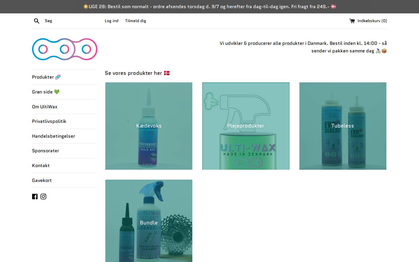 ultiwax.com homepage screenshot