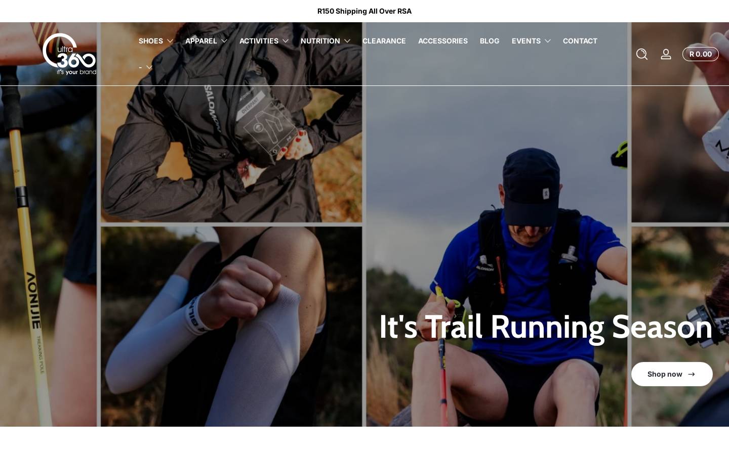 ultra360.co.za homepage screenshot