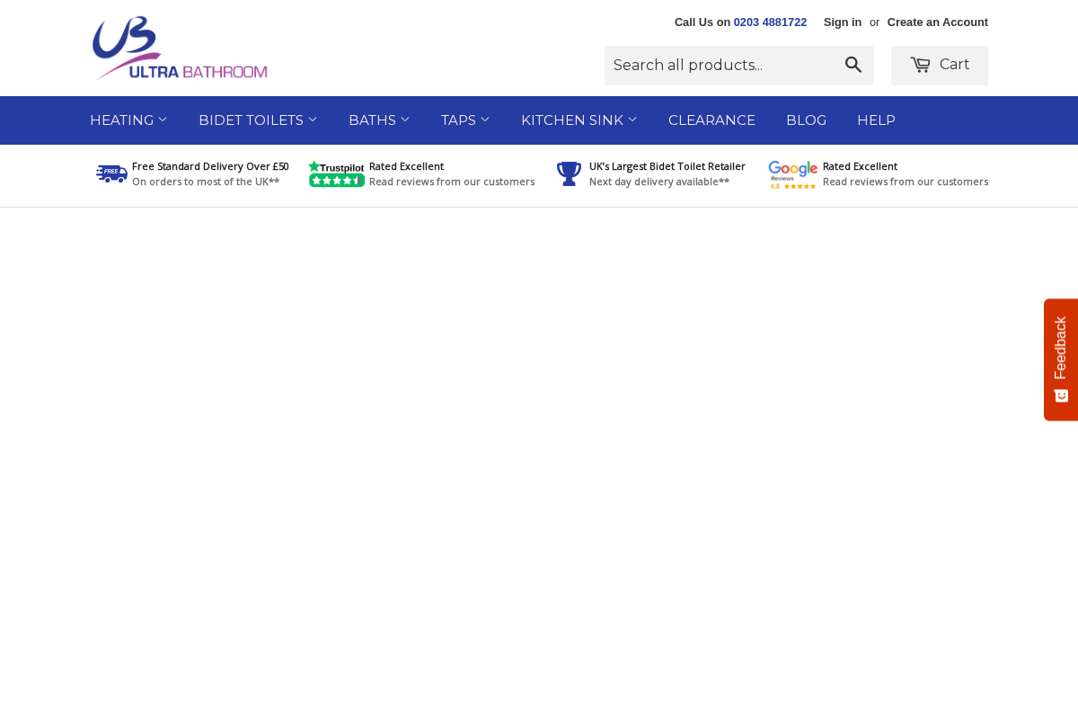 Ultra Bathroom Ltd. homepage screenshot