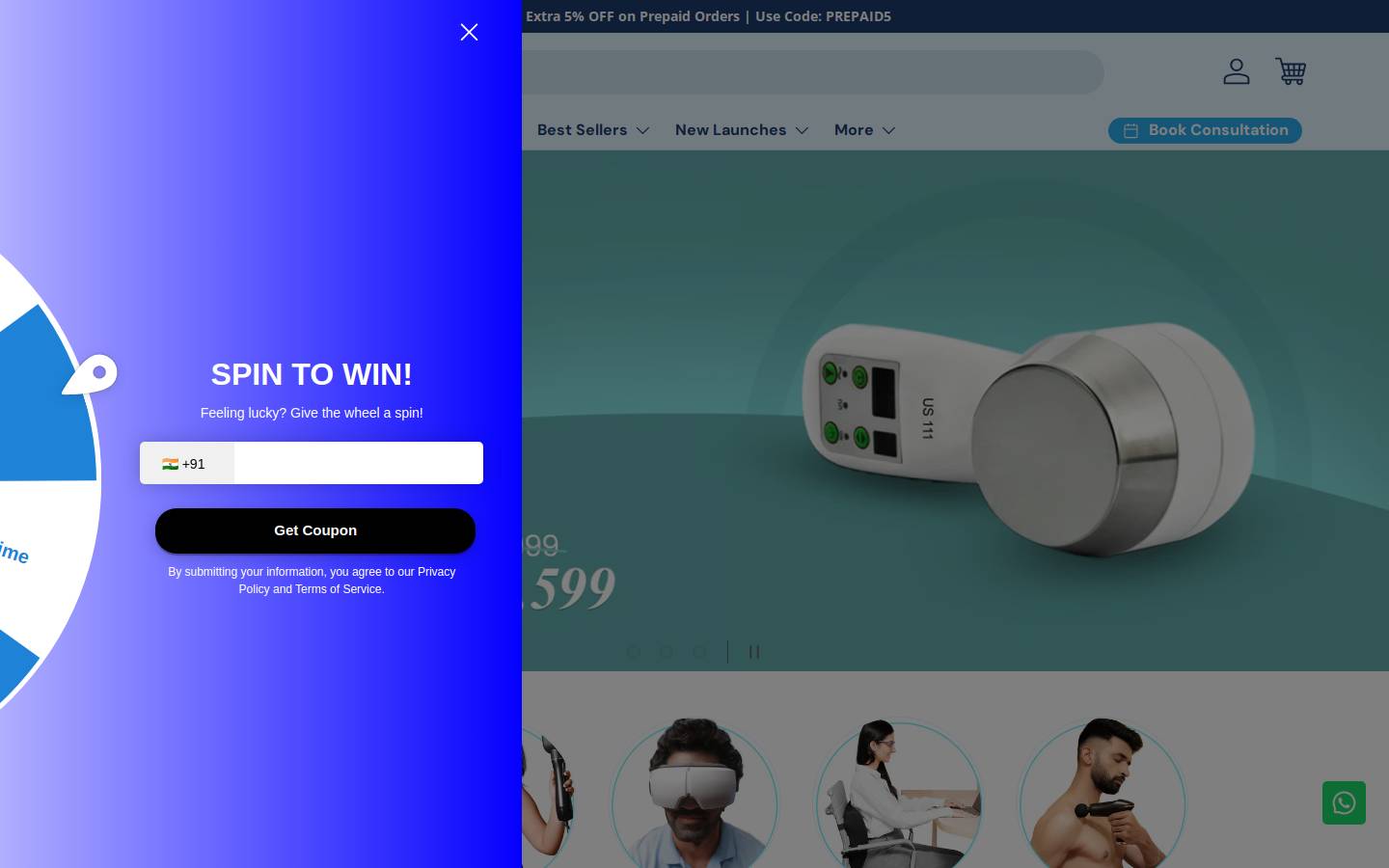 ultracarepro.in homepage screenshot