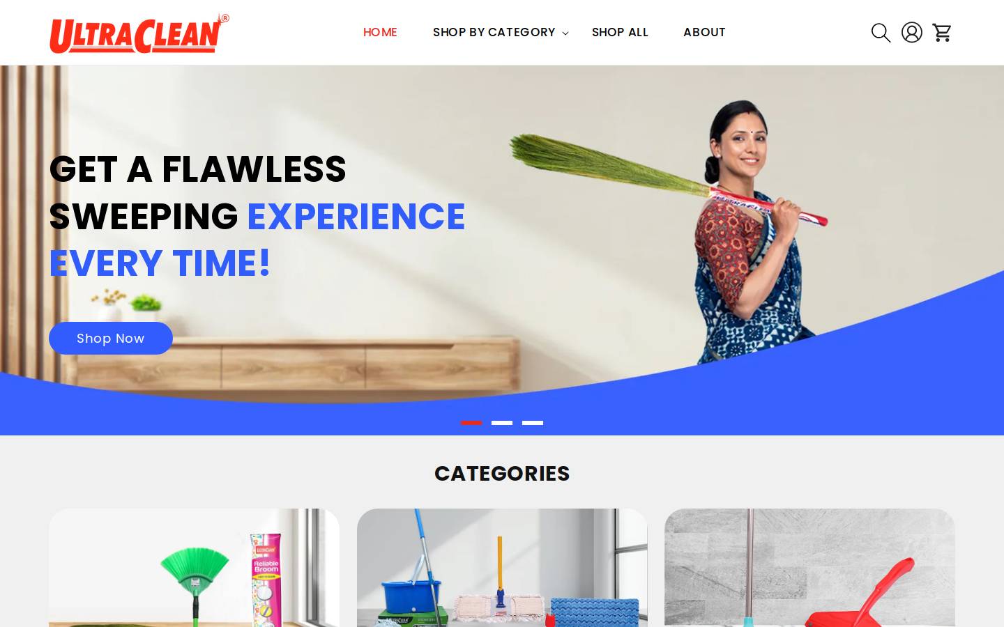 ultracleanindia.com homepage screenshot