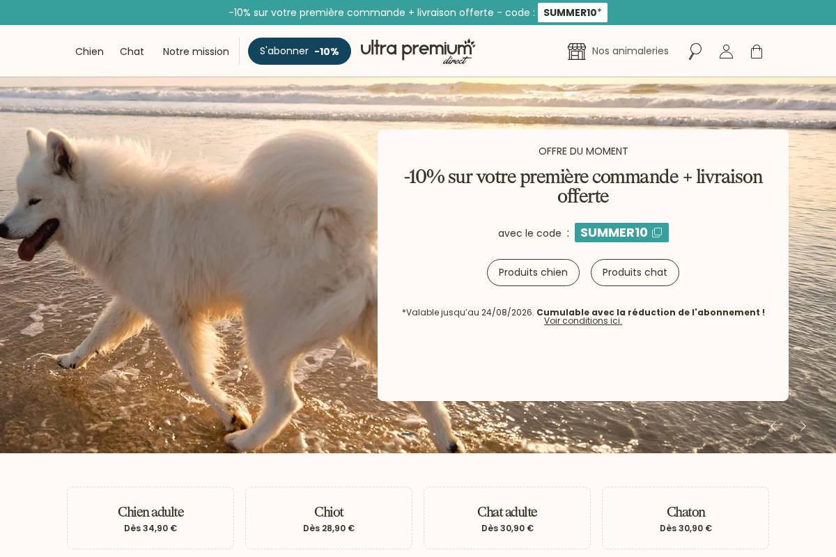 ultrapremiumdirect.com homepage screenshot