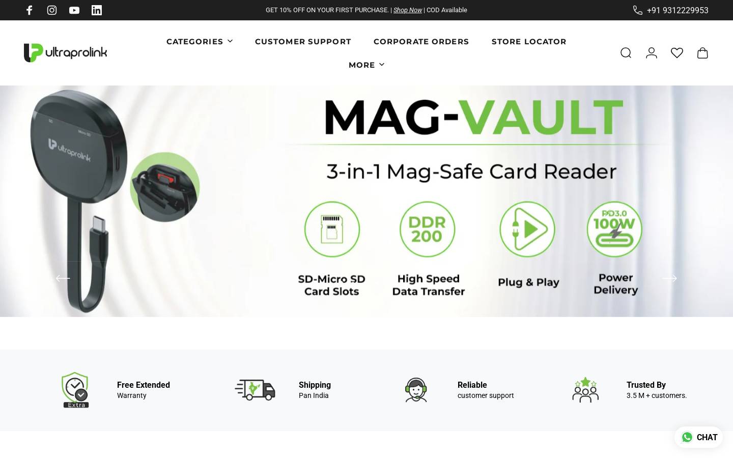ultraprolink.com homepage screenshot