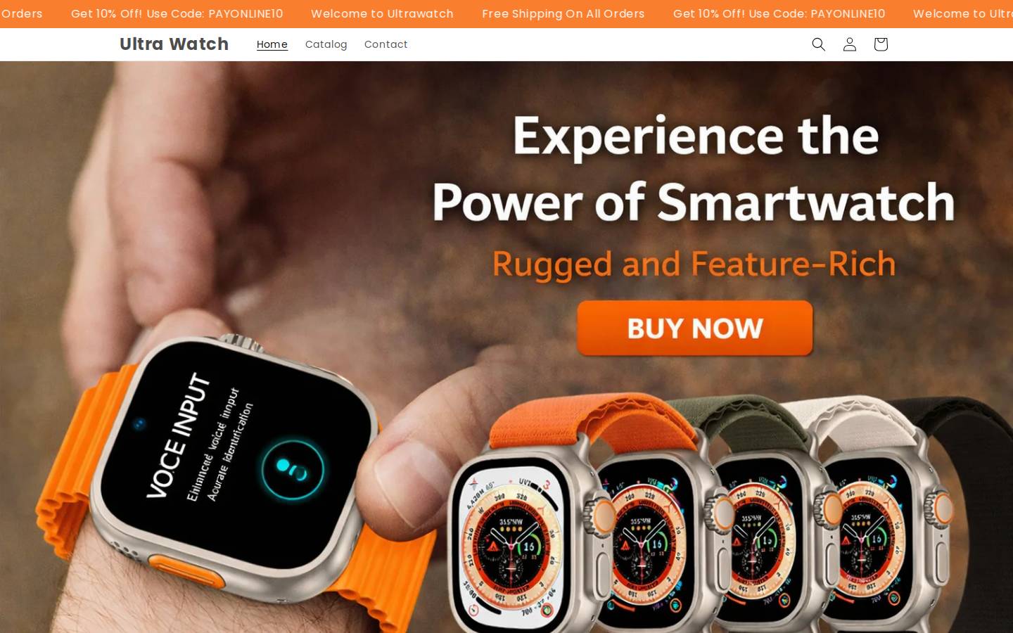 ultrawatch.shop homepage screenshot