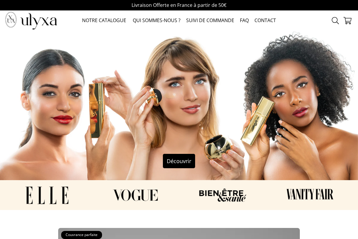 ULYXA homepage screenshot